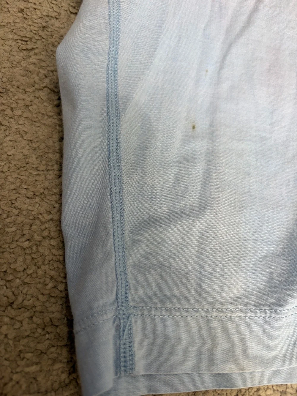 Birddogs Shorts, Men’s XL Light Blue Casual Shorts with Coral Waistband